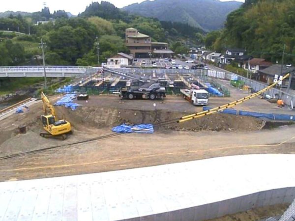 五ヶ瀬町新庁舎建設工事の進捗状況（令和２年５月）